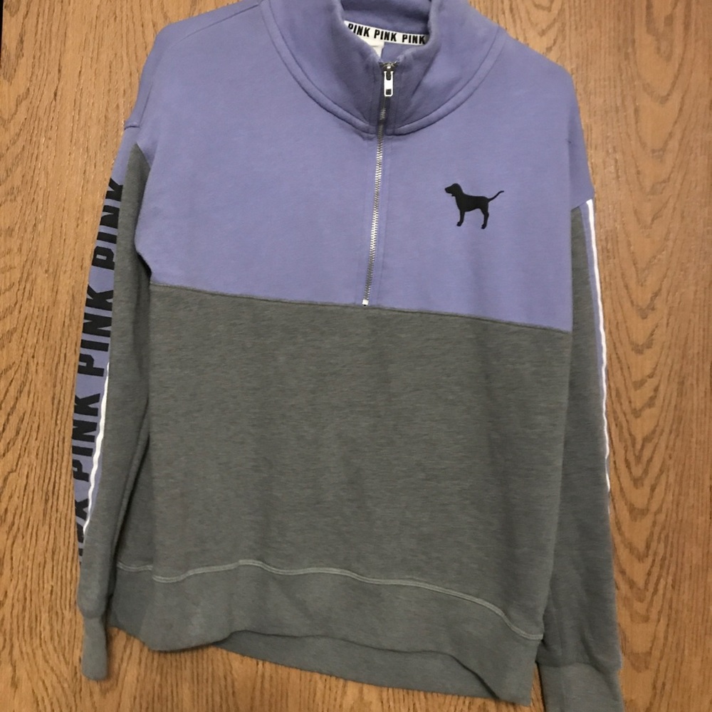 PINK quarter zip sweater